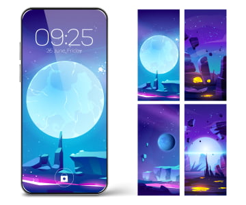 a photo of variety of phone screen